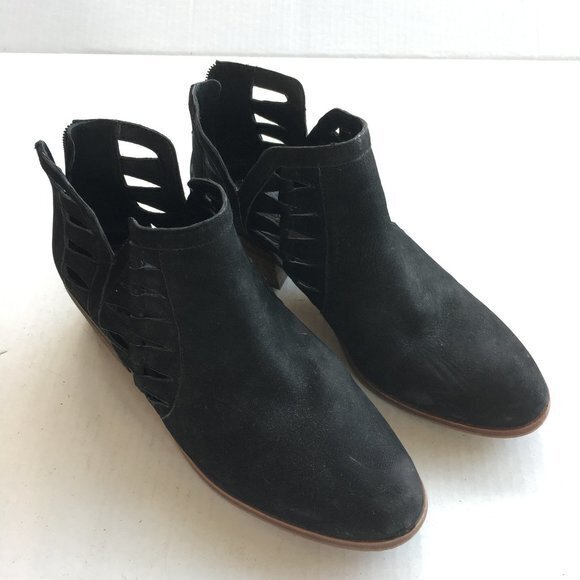 VINCE CAMUTO Peera Cutout Bootie Ankle Boots Back zip closure Womens Size‎ 9M - Picture 4 of 11